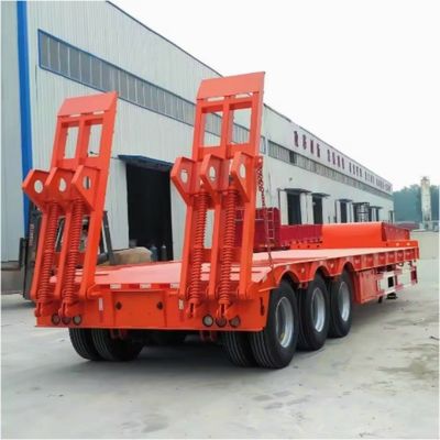 FUWA/JOST/WOSHENG Landing Gear 50ton 60ton Hydraulic Gooseneck Lowboy Semi Trailer