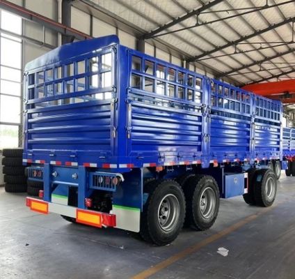 Customer's Request 3 Axle Draw Bar Fence Full Trailer with Fence Stake