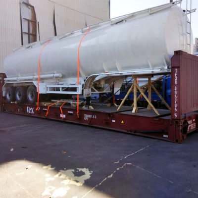 45CBM Carbon Steel Stainless Steel Aluminum Tanker Semi Trailer Fuel Oil Tank Trailer Liquid Tank Semi Trailer