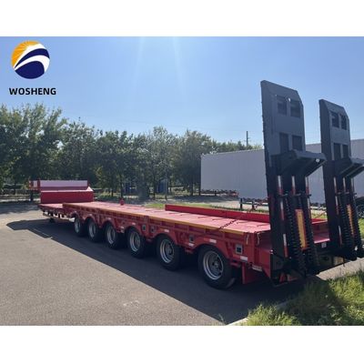 30-120tons Truck Semi Trailer for Heavy Duty Equipment  13-18m x 2.5-3m x 3.3m