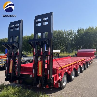 30-120tons Truck Semi Trailer for Heavy Duty Equipment  13-18m x 2.5-3m x 3.3m