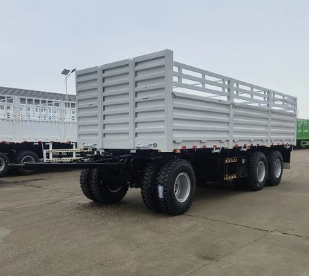 3 Axle Drawbar Towing Dolly Full Truck Trailer With Fence Stake Customer's Request