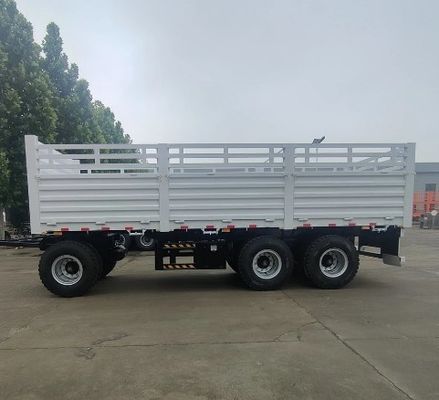3 Axle Drawbar Towing Dolly Full Truck Trailer With Fence Stake Customer's Request