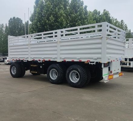 3 Axle Drawbar Towing Dolly Full Truck Trailer With Fence Stake Customer's Request