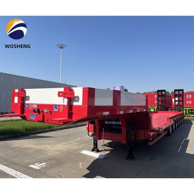 30-150tons Truck Trailer Semi-Trailer Low Bed Lowboy Semi Trailer for Heavy Duty Equipment