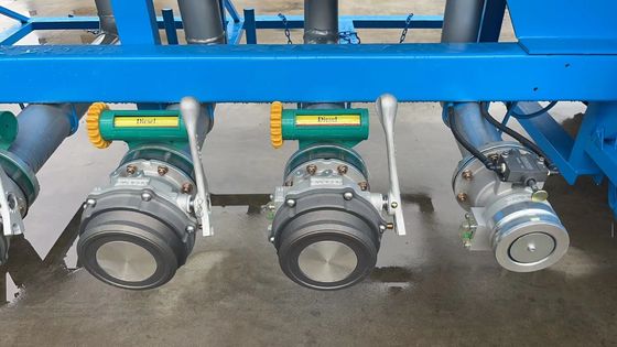 Standard 28 Ton Landing Gear 3 Axles 25-60 CBM Aluminum Alloy Fuel Tank Semi-Trailer
