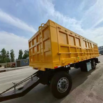 500mm Height Q345 Carbon Steel Drawbar Towing Dolly Full Trailer for 40-100 Tons Load
