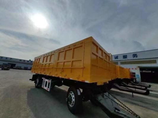 500mm Height Q345 Carbon Steel Drawbar Towing Dolly Full Trailer for 40-100 Tons Load