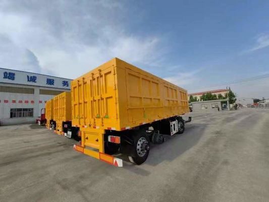 500mm Height Q345 Carbon Steel Drawbar Towing Dolly Full Trailer for 40-100 Tons Load