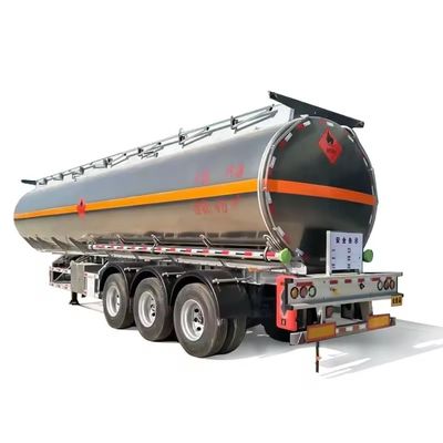 Standard Axle Tri Axle Stainless Steel Tanker Trailer for Fuel Diesel Crude Transport
