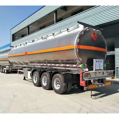 Standard Axle Tri Axle Stainless Steel Tanker Trailer for Fuel Diesel Crude Transport