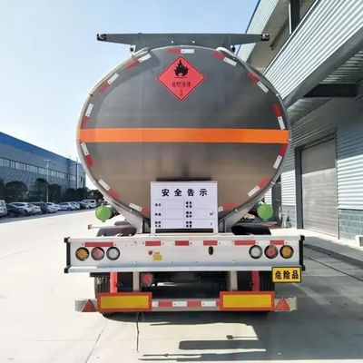 Standard Axle Tri Axle Stainless Steel Tanker Trailer for Fuel Diesel Crude Transport