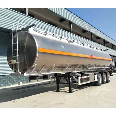Standard Axle Tri Axle Stainless Steel Tanker Trailer for Fuel Diesel Crude Transport