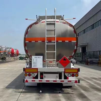 45000 Liters Aluminium Alloy Stainless Steel Fuel Tank Semi Trailer with 2/3 Axles