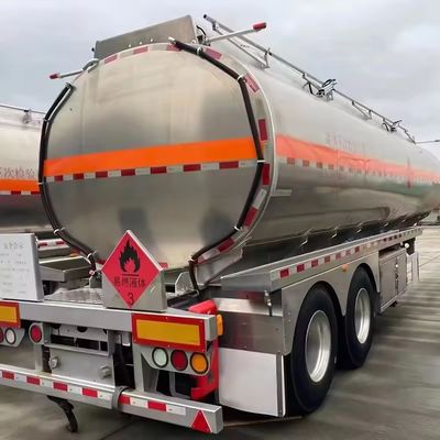 45000 Liters Aluminium Alloy Stainless Steel Fuel Tank Semi Trailer with 2/3 Axles