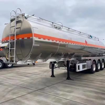 45000 Liters Aluminium Alloy Stainless Steel Fuel Tank Semi Trailer with 2/3 Axles