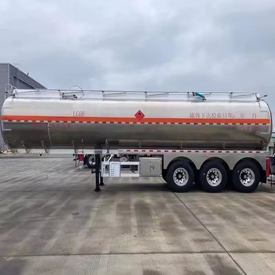 45000 Liters Aluminium Alloy Stainless Steel Fuel Tank Semi Trailer with 2/3 Axles