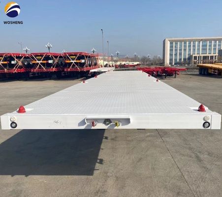 Dual Line Braking System 3axle 4axle Flatbed Trailer for Heavy Hauling Truck Trailers