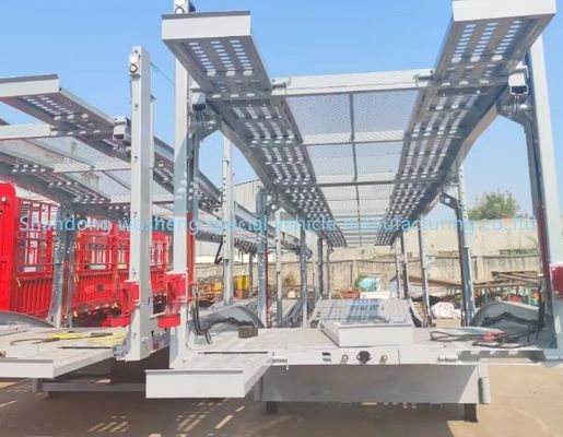 Standard Tools Box Installed Double Deck Car Carrier Semi Trailer 16690x2700x3000mm