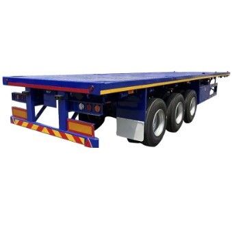 Flatbed Semi Trailer With 20-80 Tons Capacity In 2/3/4 Axles Of 14M For 40ft Trailer