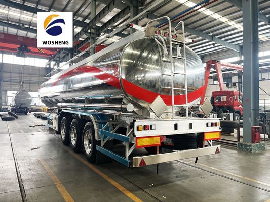 4200L Fuel Tanker Semi Trailer Made of Carbon Steel Stainless Steel or Aluminium Alloy