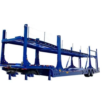 Truck Trailer Wosheng 2 Axles Car Carrier Trailer Double Deck Car Transport Semi Trailer