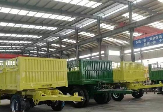 500mm Q345 Carbon Steel Draw Bar Fence Full Trailer with 3 Axles 40-100 Tons Capacity
