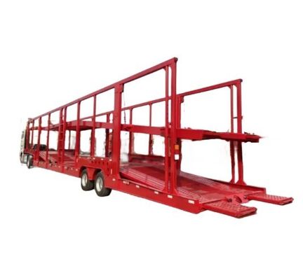 2-axles Enforced Mechanical Suspension Car Carrier Semi Trailer for Vehicle Transport