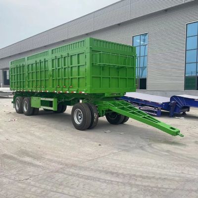 Customer's Request Full Trailer with 2 Axles 20FT Drawbar Cargo Fence Semi Trailer