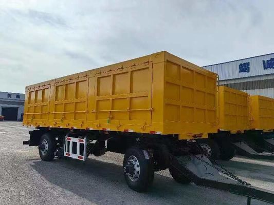 Customer's Request Full Trailer with 2 Axles 20FT Drawbar Cargo Fence Semi Trailer