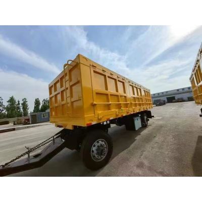 WOSHENG 2 Axles Cargo Transport Full Trailer with Draw Bar and Customer's Request