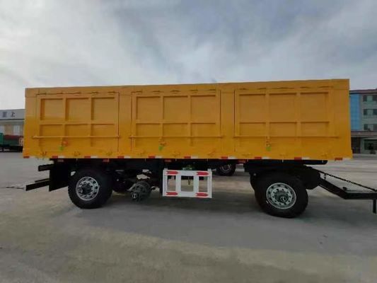 WOSHENG 2 Axles Cargo Transport Full Trailer with Draw Bar and Customer's Request