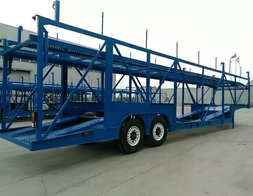 9.8 T Lightweight 2 Axle Double Deck Car Carrier Semi Trailer for Car Transporting