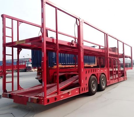 9.8 T Lightweight 2 Axle Double Deck Car Carrier Semi Trailer for Car Transporting