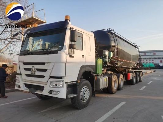 Steel/Aluminum/Alloy 40-50ton V Type Bulk Cement Tank Fly Ash Cement Tanker Trailer