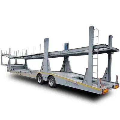 King Pin Bolted Type Dual Deck Semi-Trailer for Transporting 6/8/10 Cars and 4 Tires