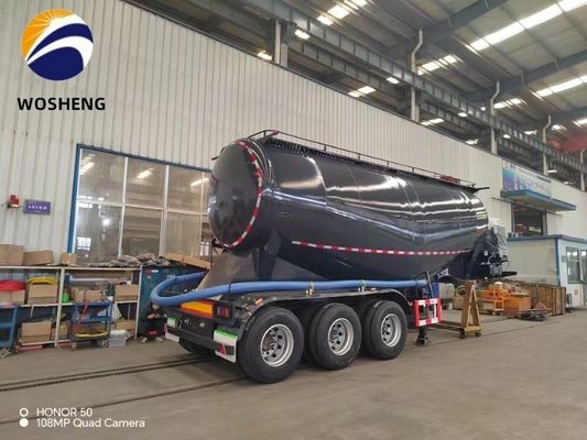 V Type 3 Axles 45-60cbm Bulk Cement Tanker Semi Trailer for Large Capacity Transport
