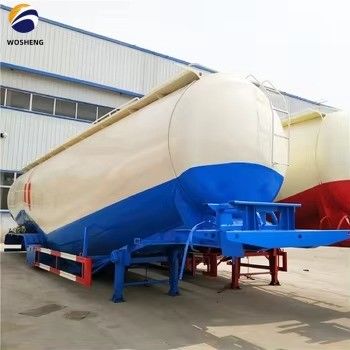 3 Axle 45 50 60 cbm Fly Ash Silo Cement Tanker Trailer with Working Press of 2.5 Bar