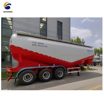 3 Axle 45 50 60 cbm Fly Ash Silo Cement Tanker Trailer with Working Press of 2.5 Bar