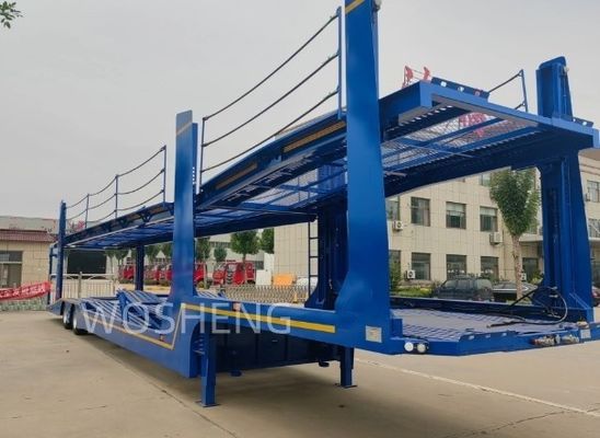 Double Decker Car Carrier Semi Trailer With Ramp and Hydraulic Device for Car Transport