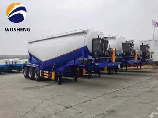 3 Axle 45-60cbm Cement Tanker Semi Trailer with Deutz/Huafeng/Weichai Diesel Engine