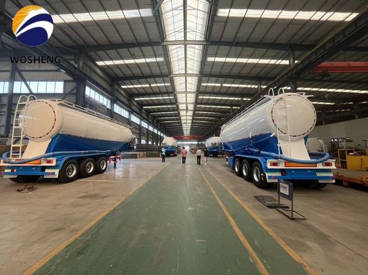 3 Axle 45-60cbm Cement Tanker Semi Trailer with Deutz/Huafeng/Weichai Diesel Engine
