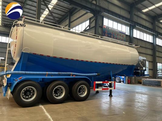 3 Axle 45-60cbm Cement Tanker Semi Trailer with Deutz/Huafeng/Weichai Diesel Engine