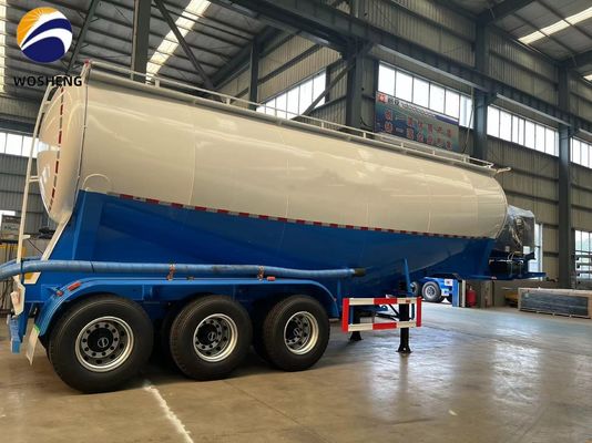 3 Axle 45-60cbm Cement Tanker Semi Trailer with Deutz/Huafeng/Weichai Diesel Engine