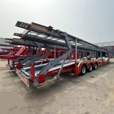 8.25x22.5 Steel Rim Double Decker Car Carrier Semi Trailer for Vehicles Customized