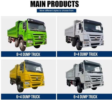 10-15T Gross Vehicle Weight Second-Hand Sinotruk Haowo Dump Truck 375 Horsepower