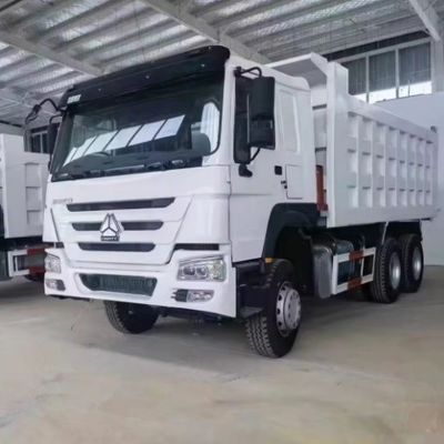 6 Cylinders Used White Color Sand Lorry Cargo Dumper Tipper Trucks for Africa Market