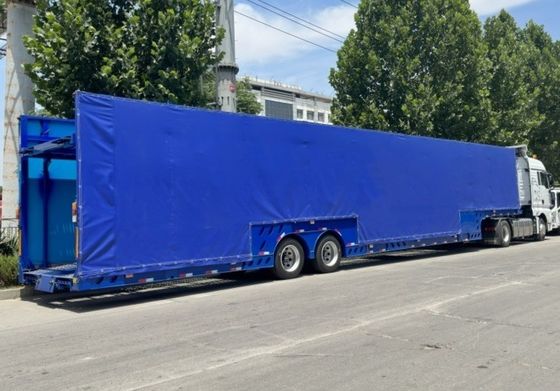 WS 2 Axles cargo enclosed 6 car carrier trailer with 16690x2700x3000mm size and suspension