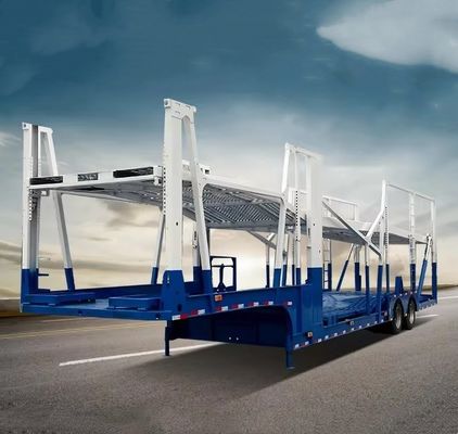 Customizable 2 Axles Semi-Trailer Car Carrier for Transporting 6-8 Units of Vehicles