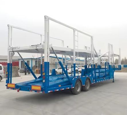 Customizable 2 Axles Semi-Trailer Car Carrier for Transporting 6-8 Units of Vehicles